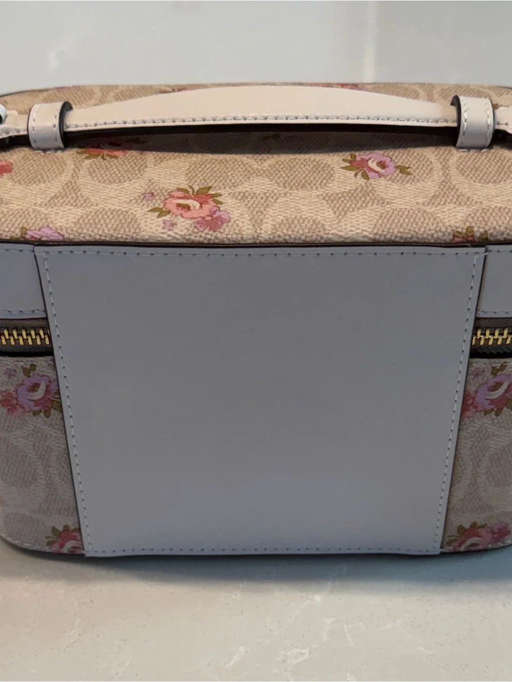 Coach Outlet Cosmetic Case In Floral Signature Canvas NWT
